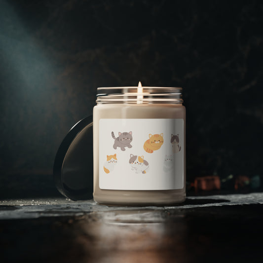 Cat Scented Soy Candle, 9oz