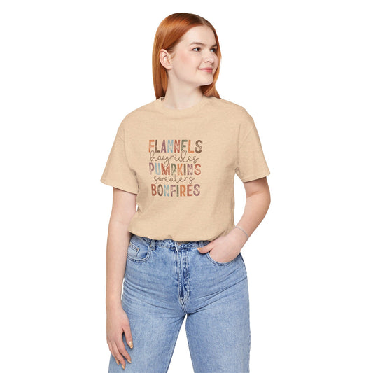 Fall Things Unisex Jersey Short Sleeve Tee