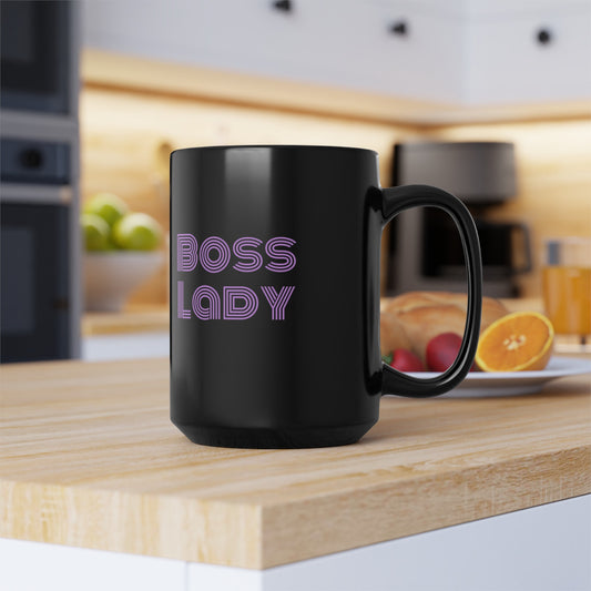 Boss Lady Black Mug (11oz, 15oz)